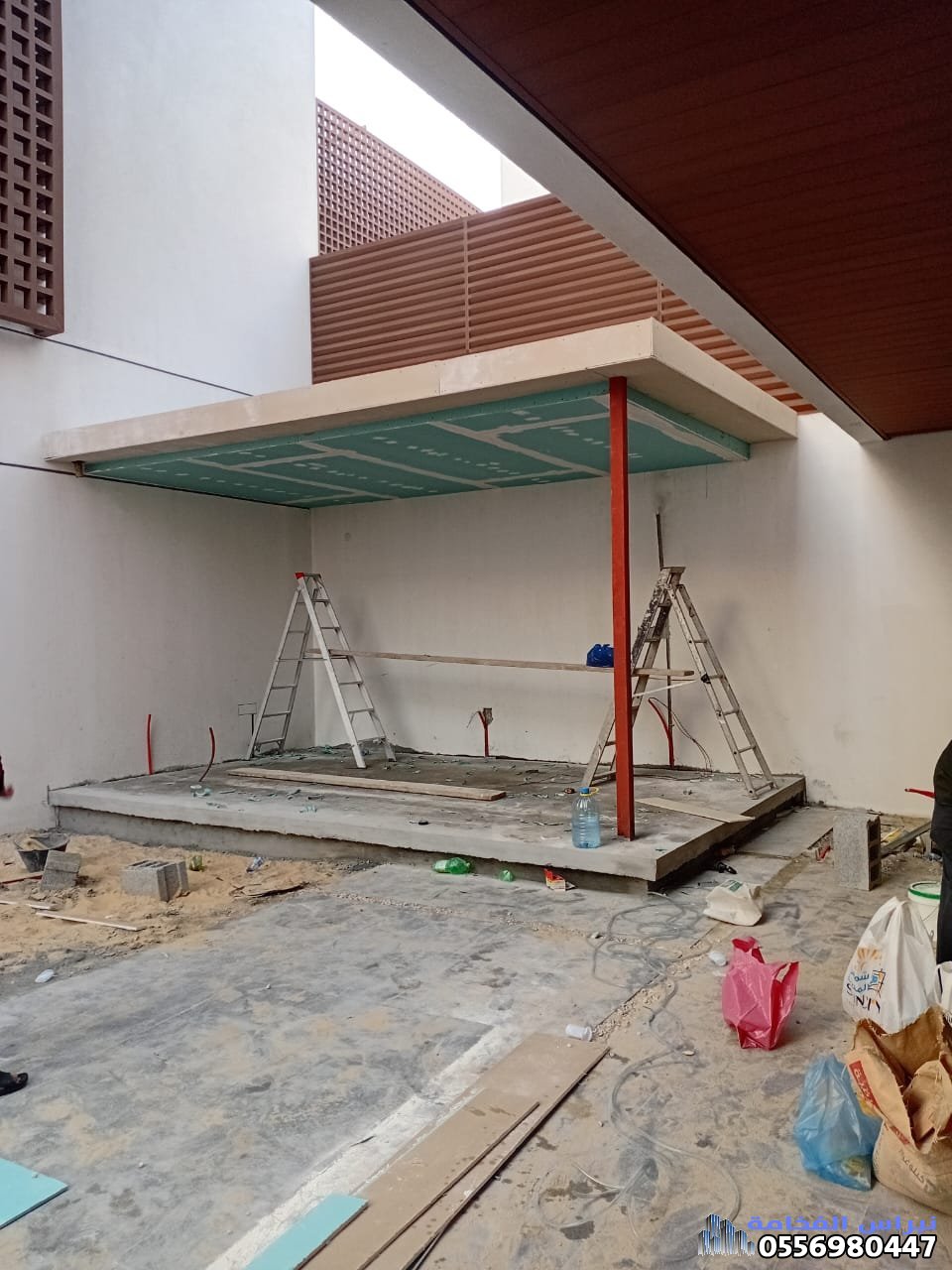 بناء مجلس خارجي مودرن بالحوش – تصميم أنيق يضيف قيمة وجمالًا للمنازل بالدمام 